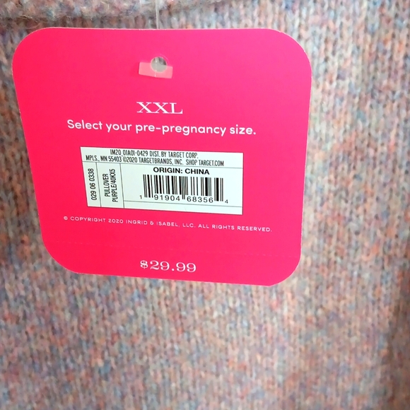 Ingrid & Isabel Sweater XXL,XL and XS New Maternity - Picture 4 of 4